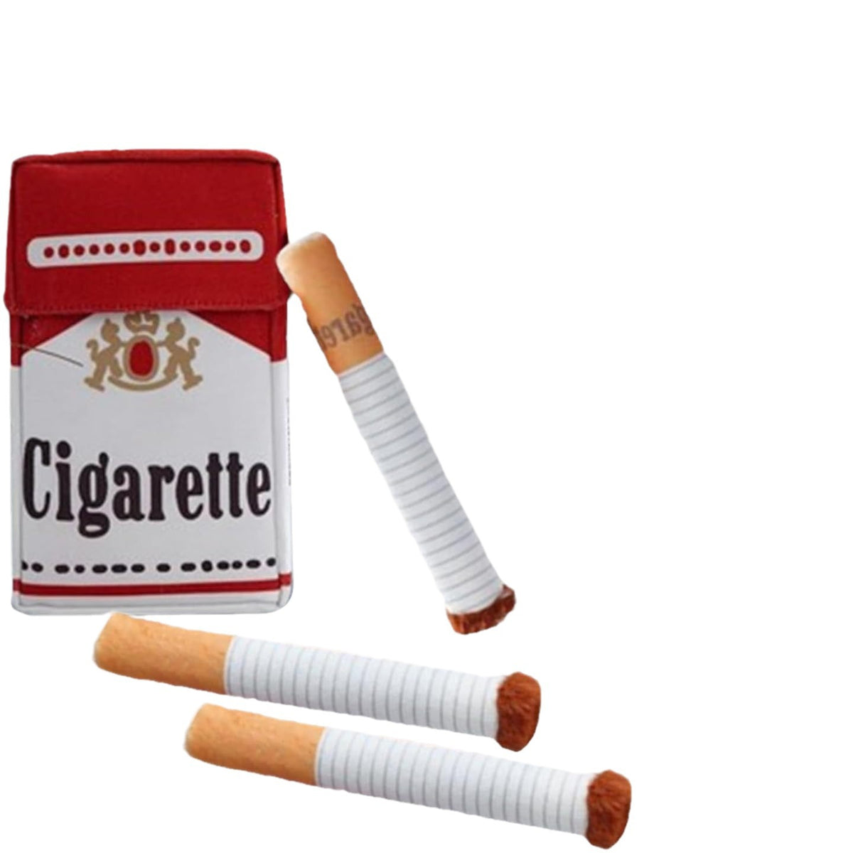 Squeaky Cigarette Plush Dog Toy