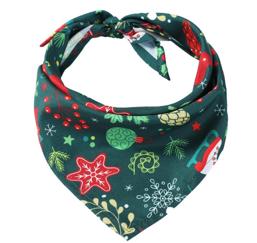 Christmas Pet Bandana Saliva Towel