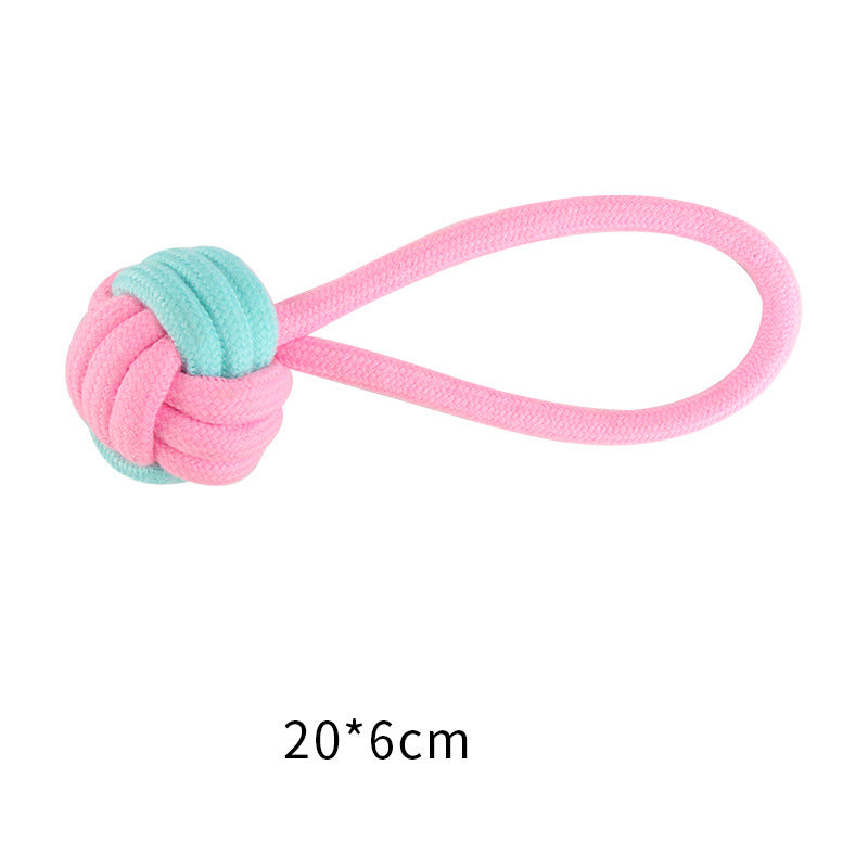 Cotton Knot Rope Dog Chew Toy Set