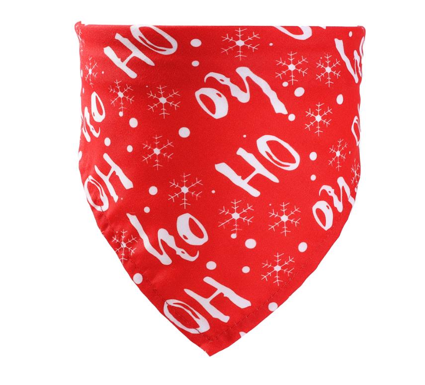 Christmas Pet Bandana Saliva Towel