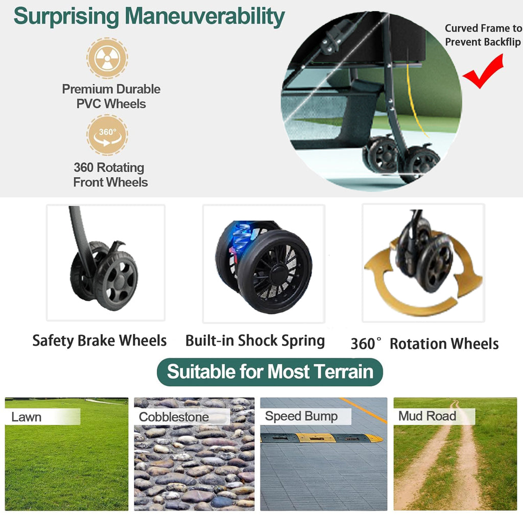 2-in-1 Foldable Pet Stroller & Car Seat