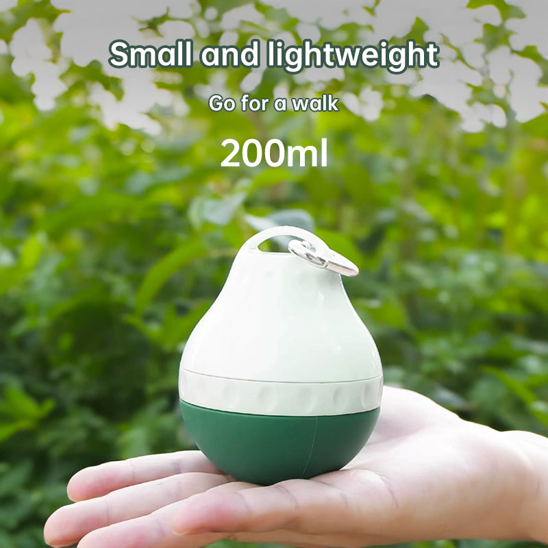 Tear-Drop Pet Water Bottle with Bowl — Hiking & Travel