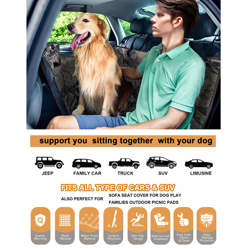Waterproof Dog Car Rear Seat Pad