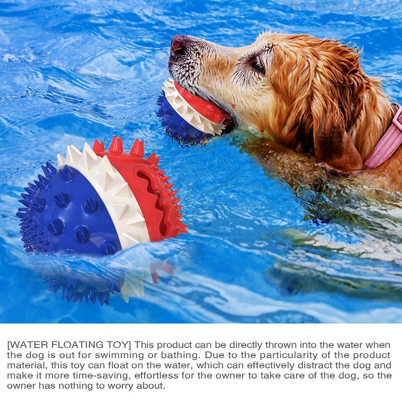Dog Toy Rubber Ball Chew Dispenser