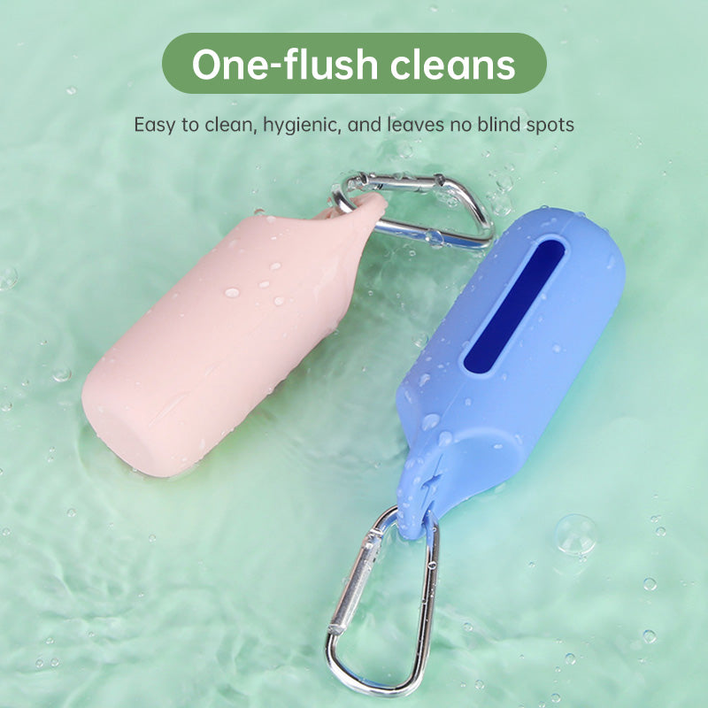 Silicone Poop Bag Holder with Dispenser & Storage Case