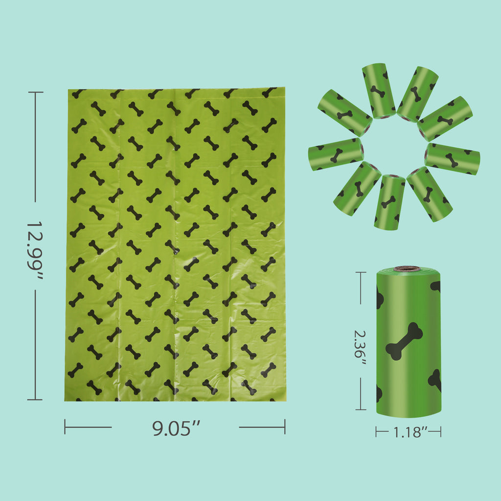 Biodegradable Dog Poop Bags with Dispenser Box