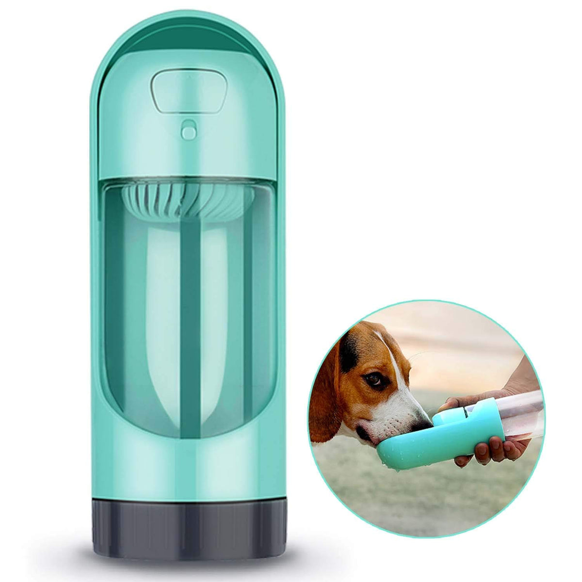 Portable Dog Water Bottle Dispenser with Travel Bowl