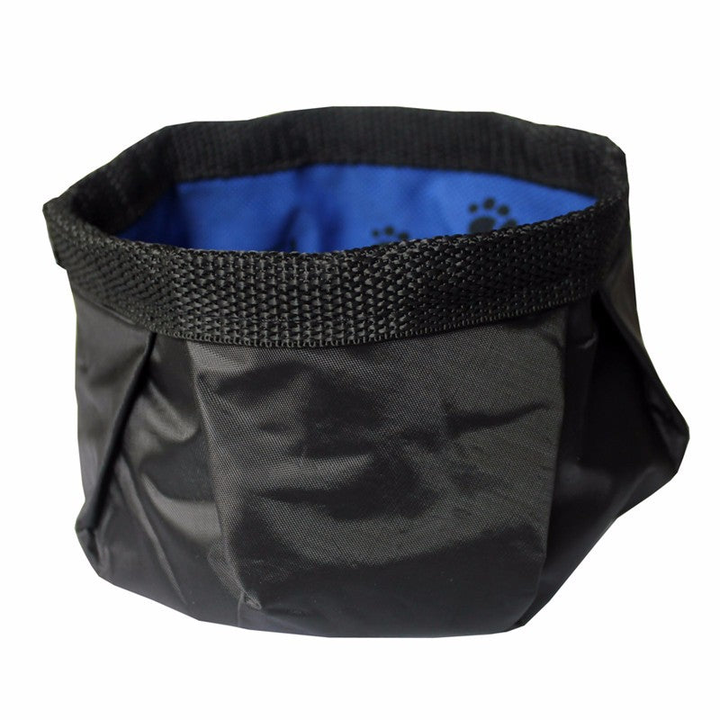Foldable Canvas Pet Travel Bowl & Water Bottle