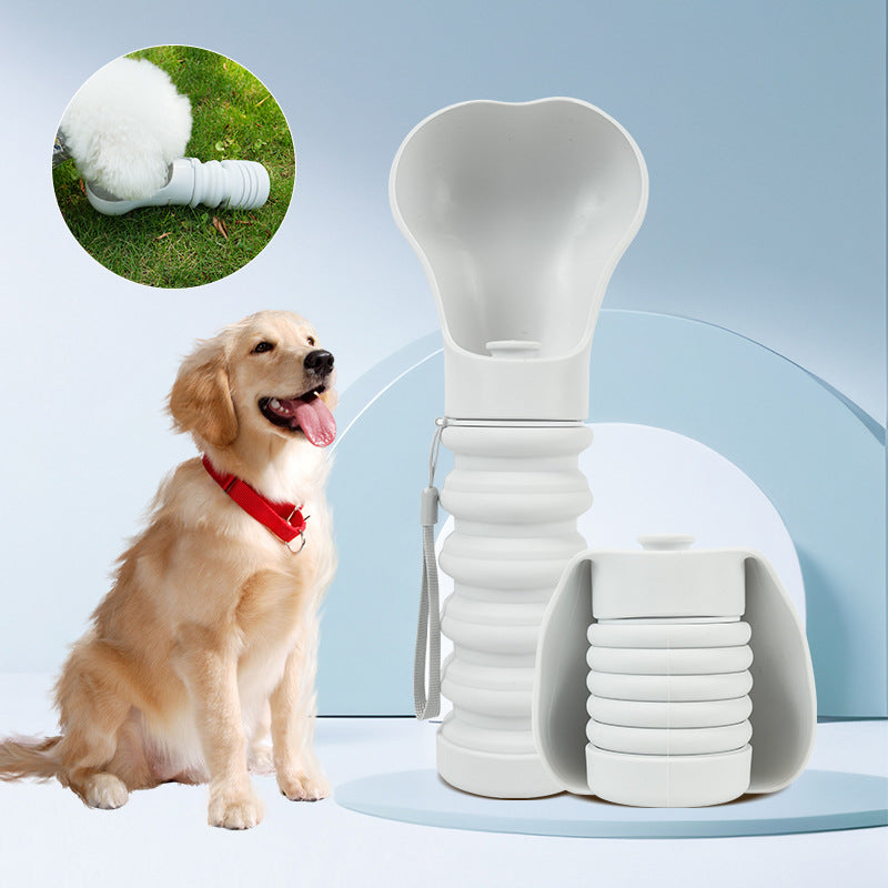 Foldable Silicone Dog Water Bottle (550ml)