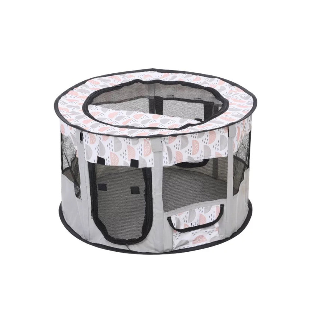 Foldable Cat Enclosure Tent with Mesh Door
