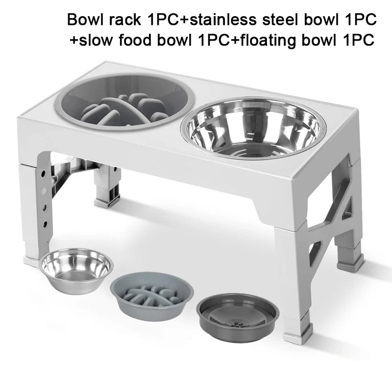 Elevated Adjustable Dog Feeder Stand