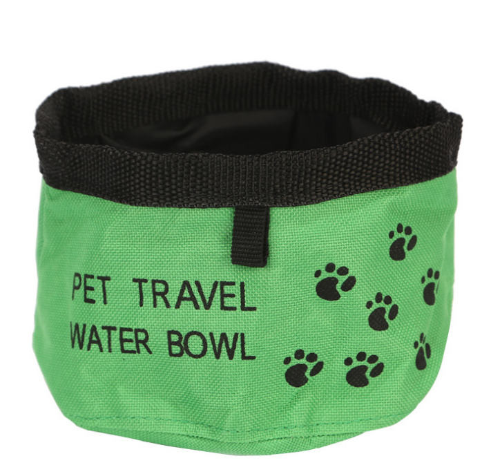 Foldable Canvas Pet Travel Bowl & Water Bottle