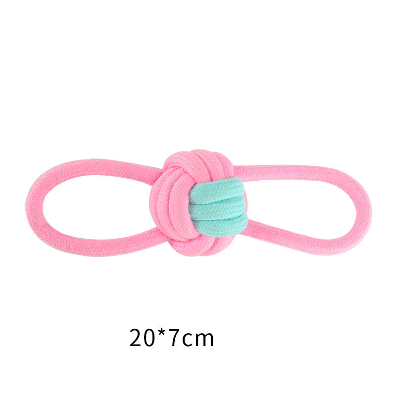 Cotton Knot Rope Dog Chew Toy Set