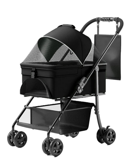 2-in-1 Foldable Pet Stroller & Car Seat
