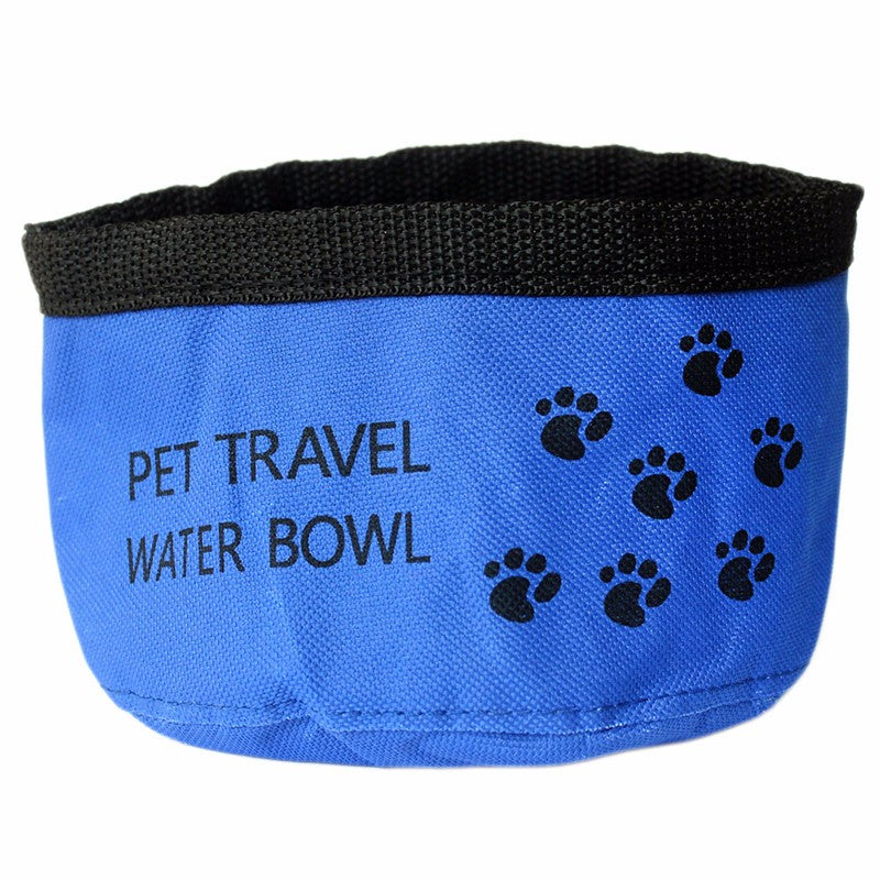 Foldable Canvas Pet Travel Bowl & Water Bottle