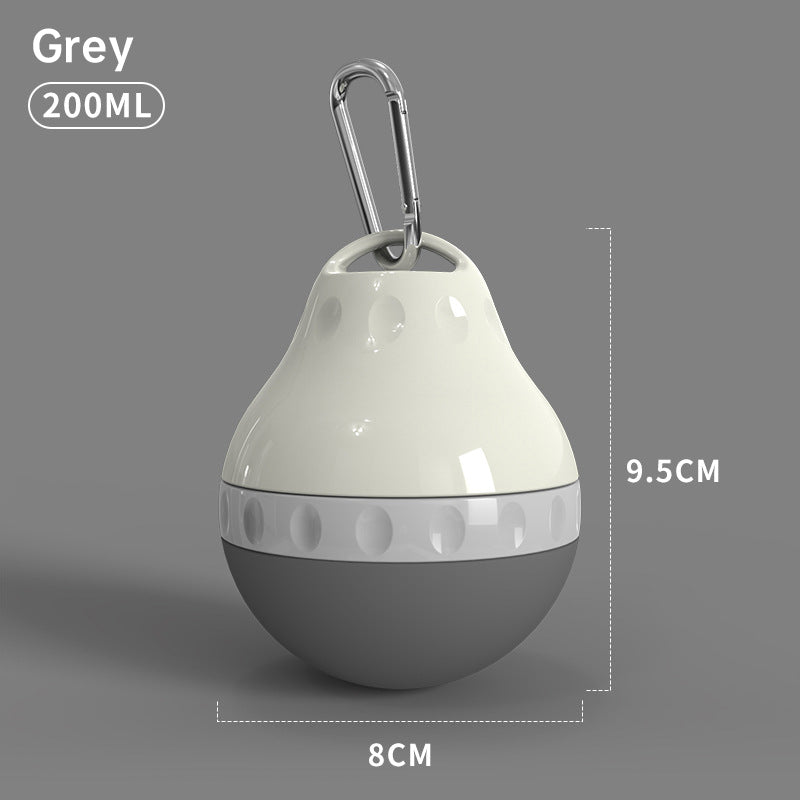 Tear-Drop Pet Water Bottle with Bowl — Hiking & Travel