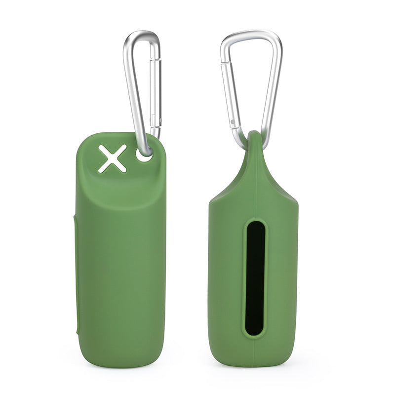 Silicone Poop Bag Holder with Dispenser & Storage Case
