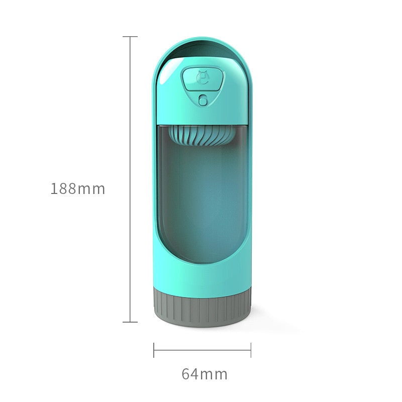 Portable Dog Water Bottle Dispenser with Travel Bowl