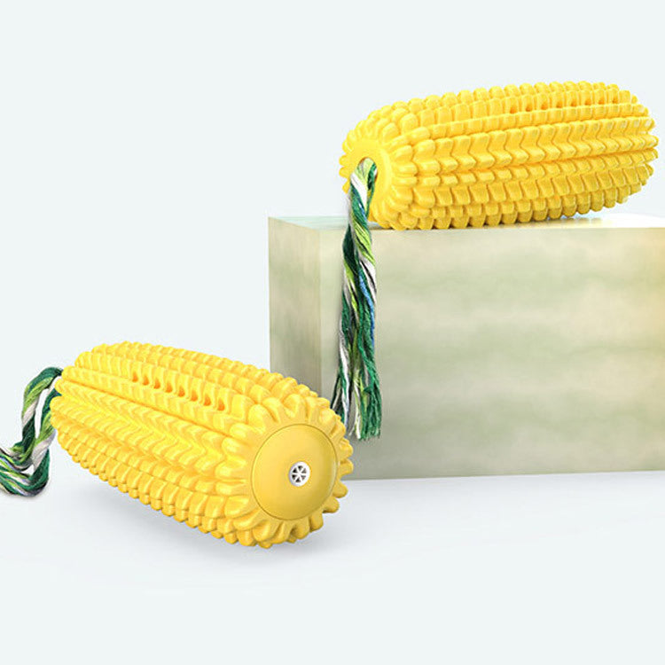 Corn Squeaky Dog Toothbrush Chew Toy