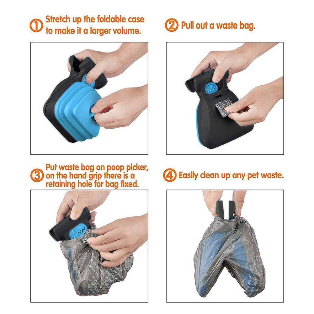 Foldable Travel Pooper Scooper with Bags