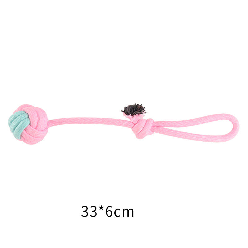 Cotton Knot Rope Dog Chew Toy Set