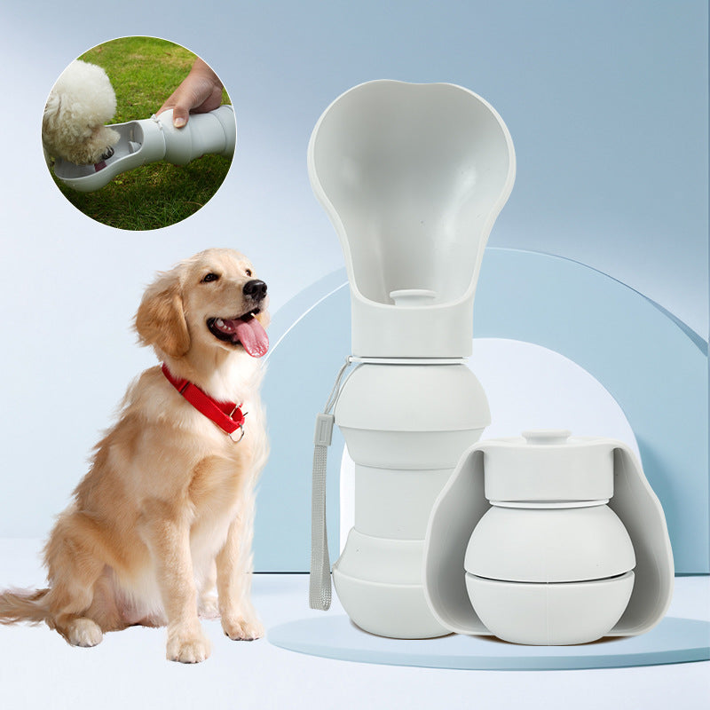 Foldable Silicone Dog Water Bottle (550ml)