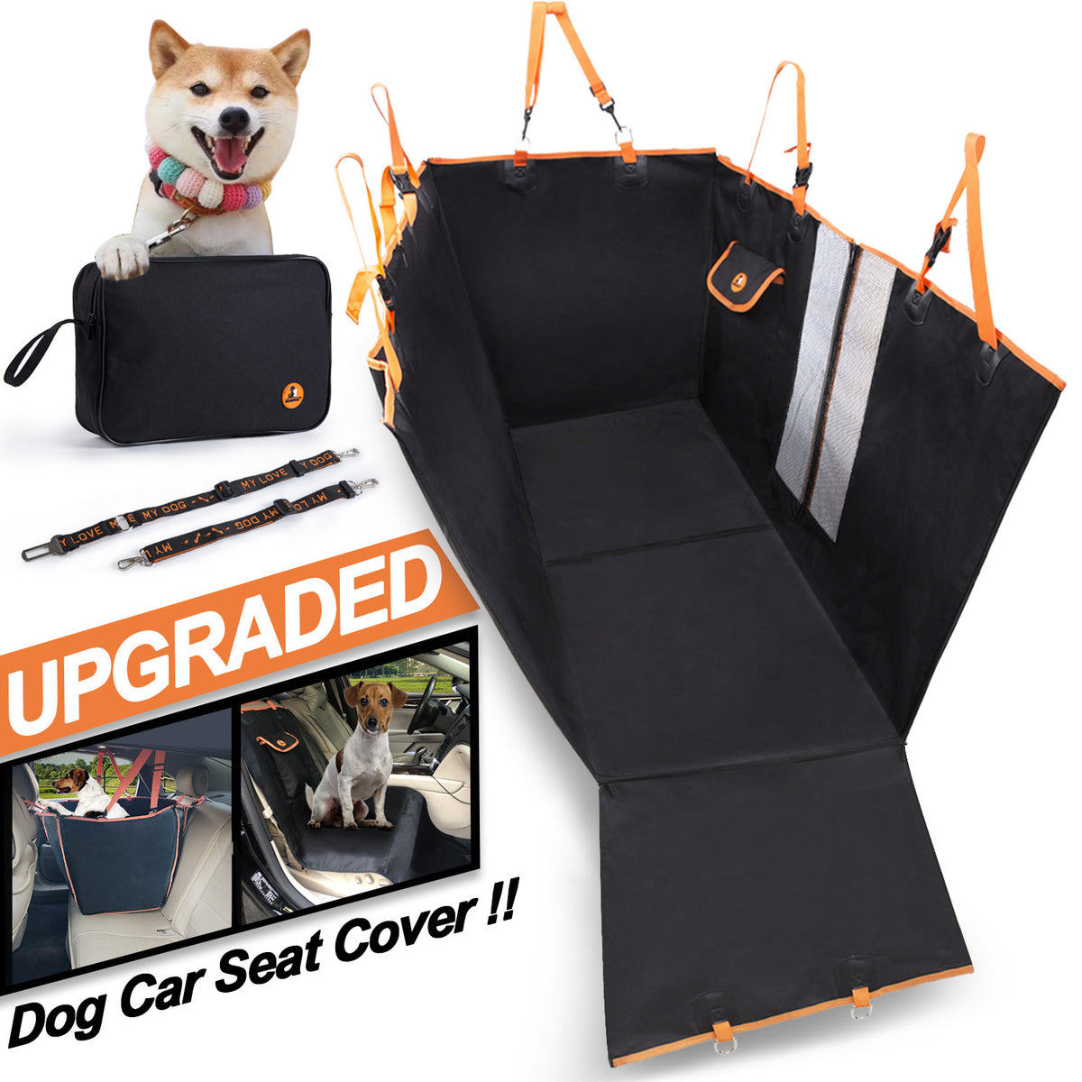 Waterproof Dog Car Rear Seat Pad