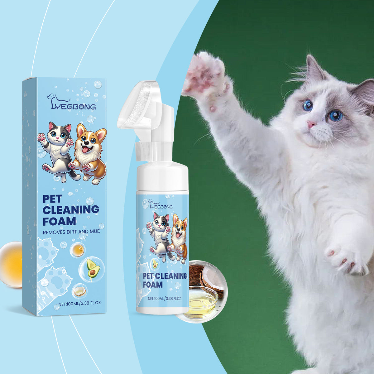 Pet Paw Foam Cleaner for Dogs & Cats