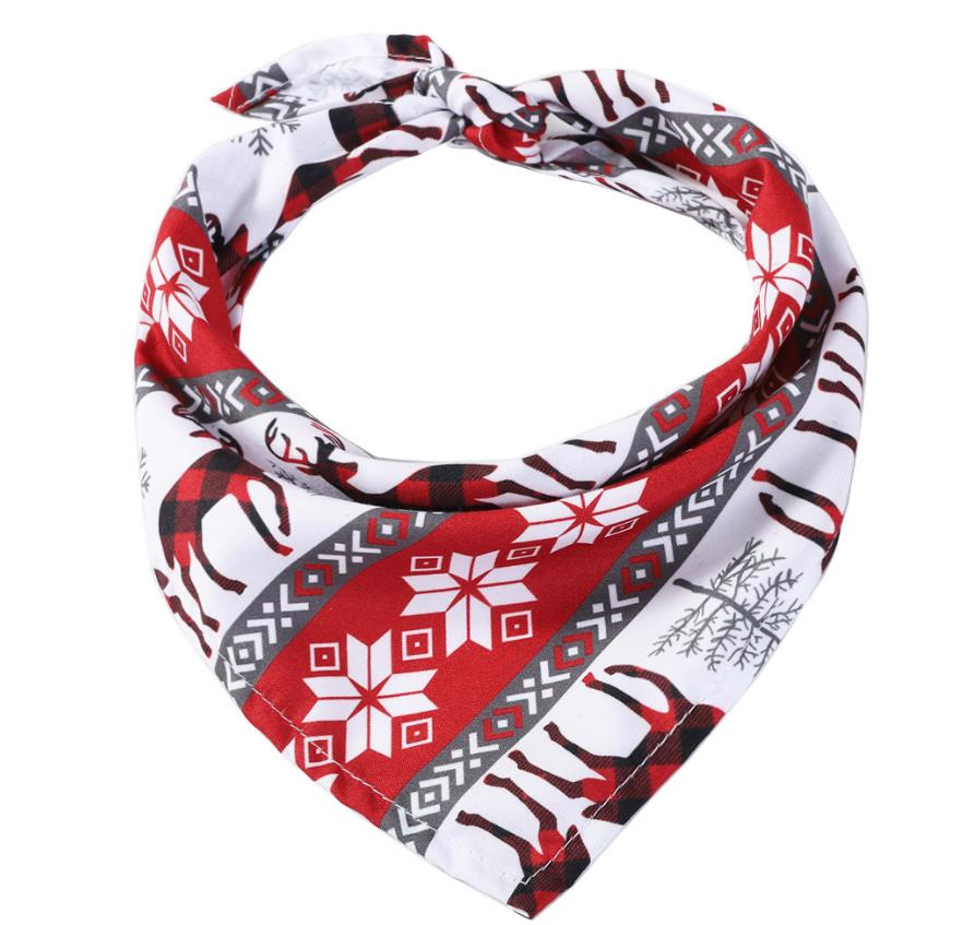 Christmas Pet Bandana Saliva Towel