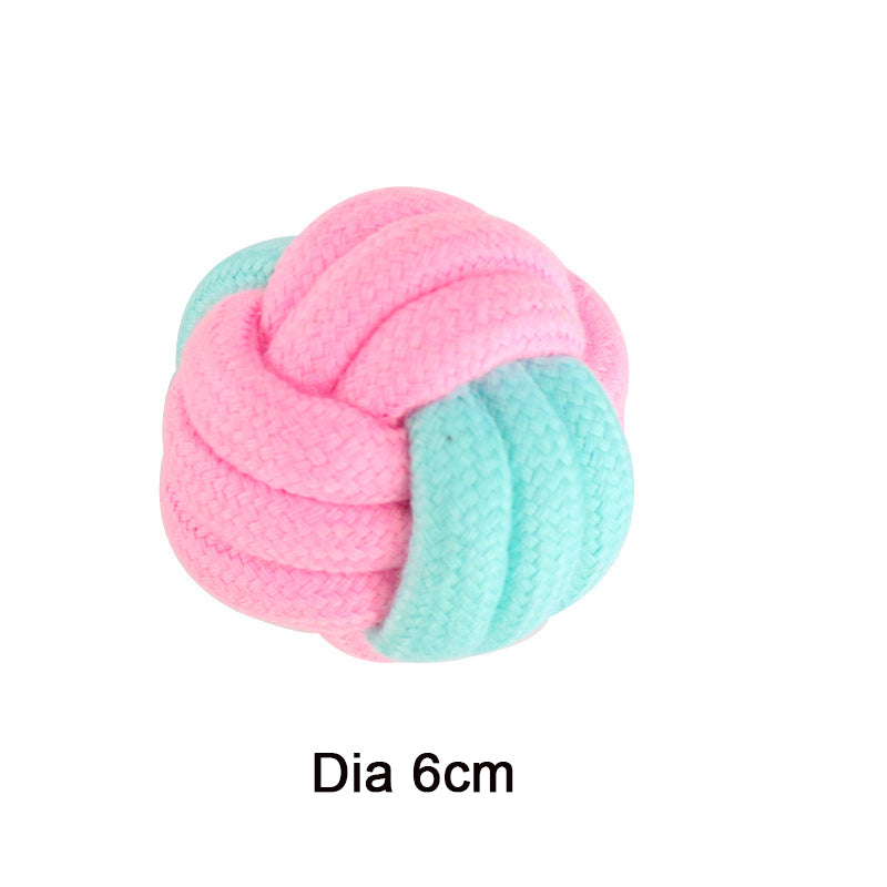 Cotton Knot Rope Dog Chew Toy Set
