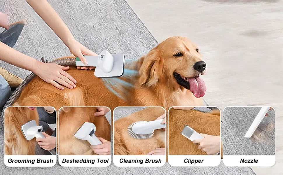 7-in-1 Pet Grooming Vacuum Kit