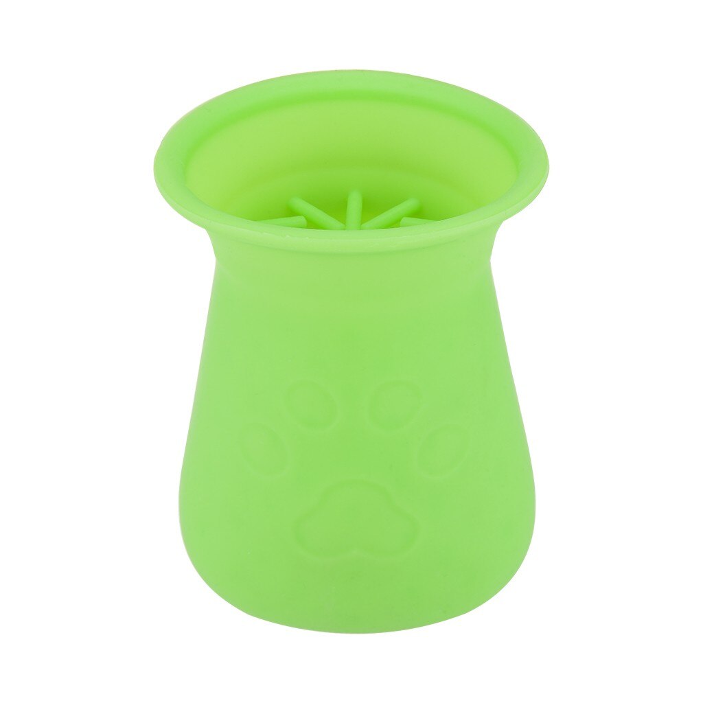 Dog Paw Cleaner Cup with Grooming Brush