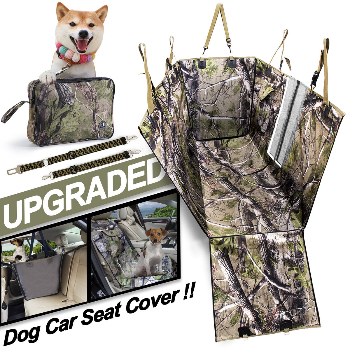 Waterproof Dog Car Rear Seat Pad