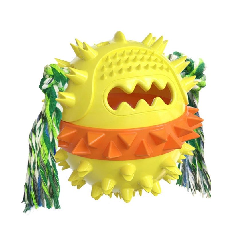 Dog Toy Rubber Ball Chew Dispenser