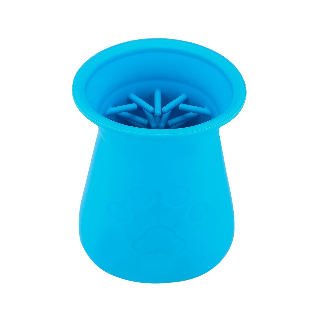 Dog Paw Cleaner Cup with Grooming Brush