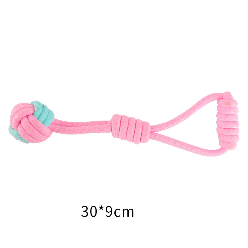 Cotton Knot Rope Dog Chew Toy Set