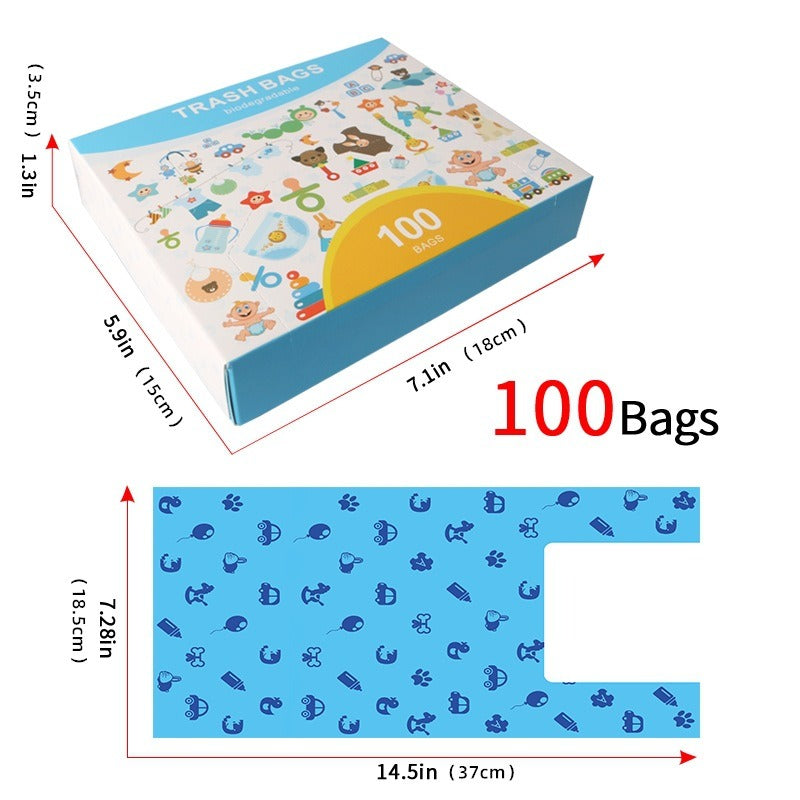 Biodegradable Dog Poop Bags (Vest Style)