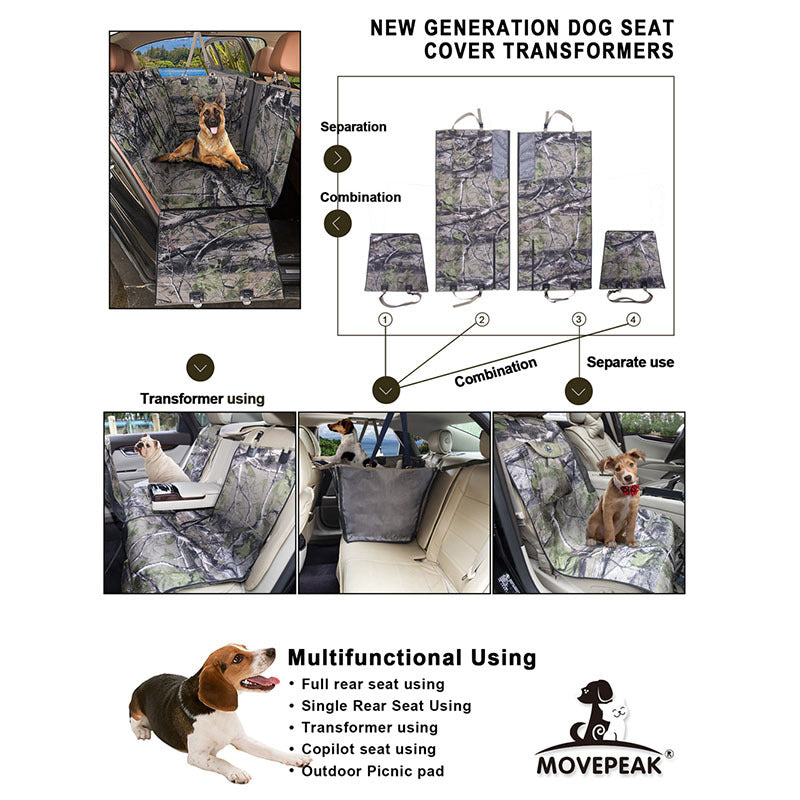 Waterproof Dog Car Rear Seat Pad
