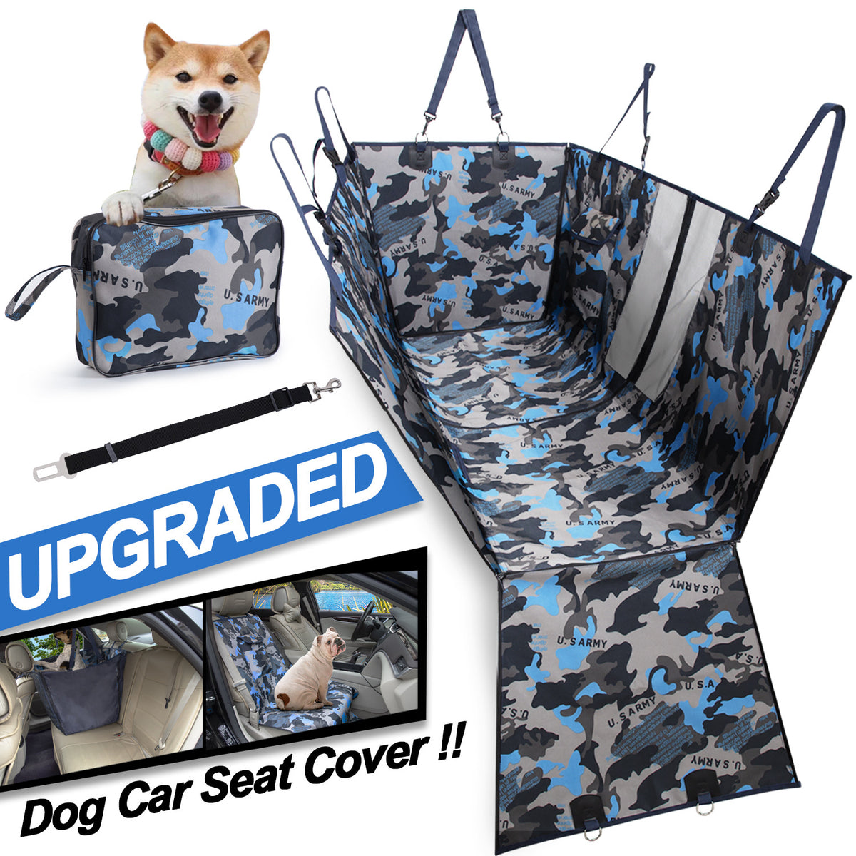 Waterproof Dog Car Rear Seat Pad