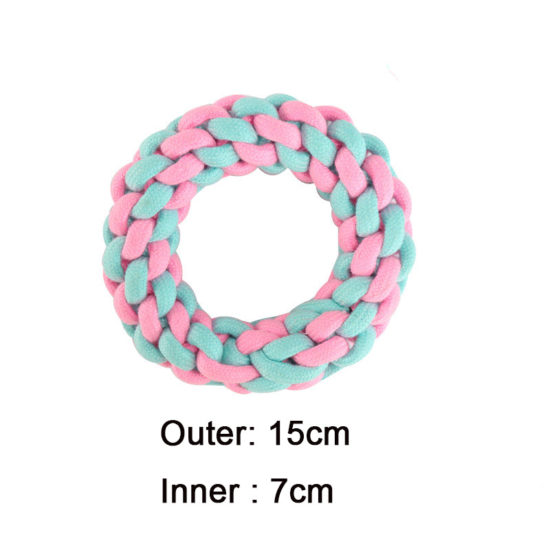 Cotton Knot Rope Dog Chew Toy Set