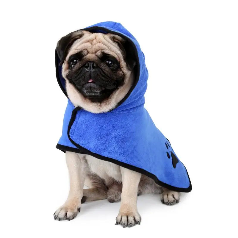 Super Absorbent Dog Bath Towel Robe