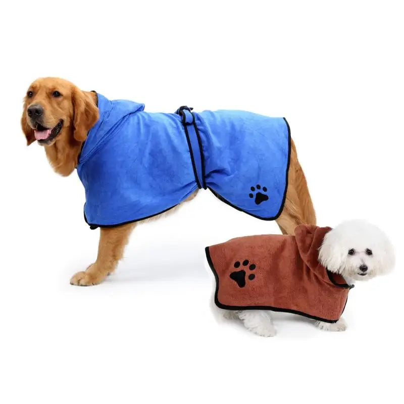 Super Absorbent Dog Bath Towel Robe