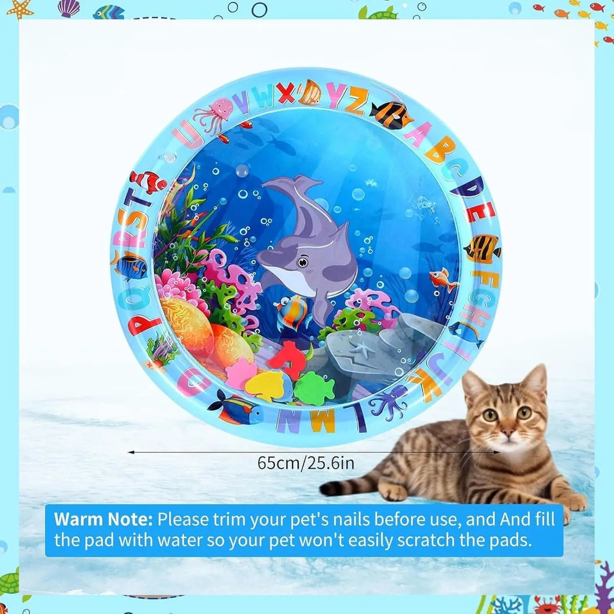 Water Sensory Play Mat for Cats & Dogs