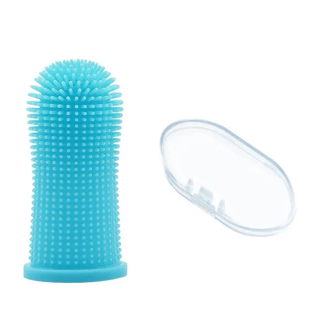 Soft Silicone Finger Toothbrush for Dogs & Cats