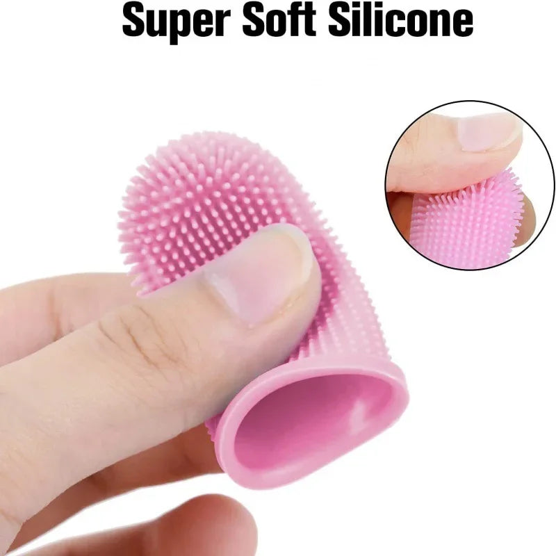 Soft Silicone Finger Toothbrush for Dogs & Cats