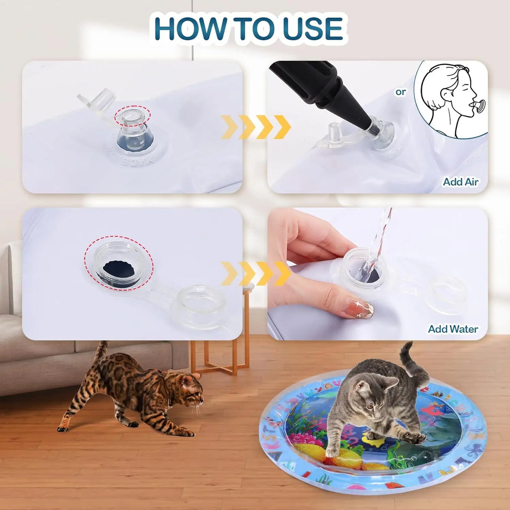 Water Sensory Play Mat for Cats & Dogs