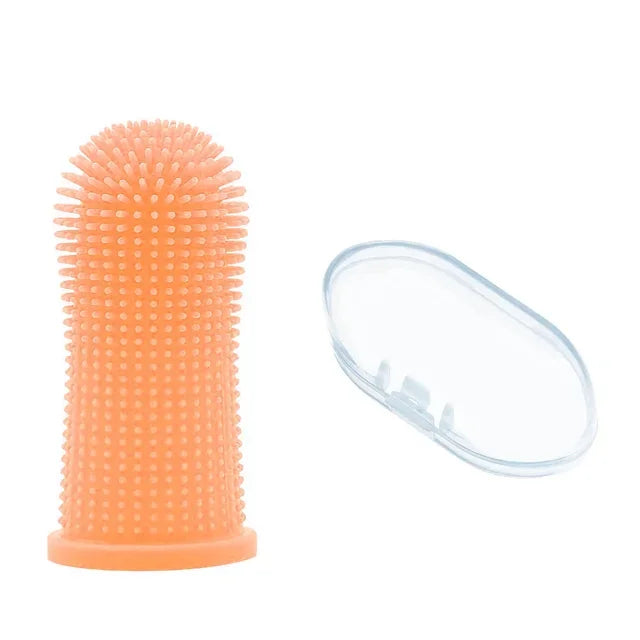 Soft Silicone Finger Toothbrush for Dogs & Cats
