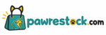 Pawrestock logo with black handle